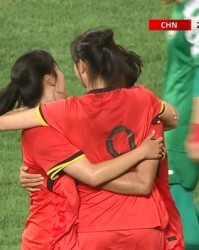 第39分钟，U20女足右路斜传，郑璐破门，U20女足3-0叙利亚女足
